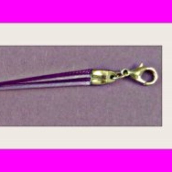 Handmade Purple Flower Bracelet Adjustable To Fit Most Wrist - Picture 2 of 3